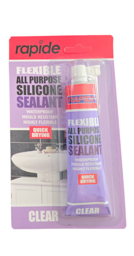 Silicone sealant clear tube - clear,