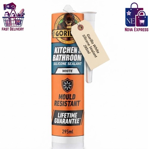 Gorilla white silicone sealant - silicone,