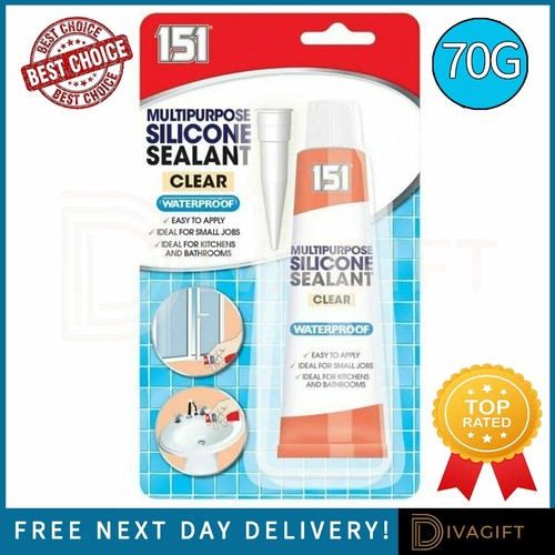 Clear silicone sealant - silicone, for