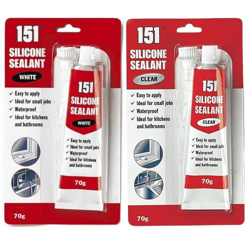 White clear silicone - white, or