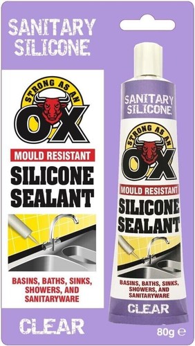 Clear bathroom silicone - silicone, tube