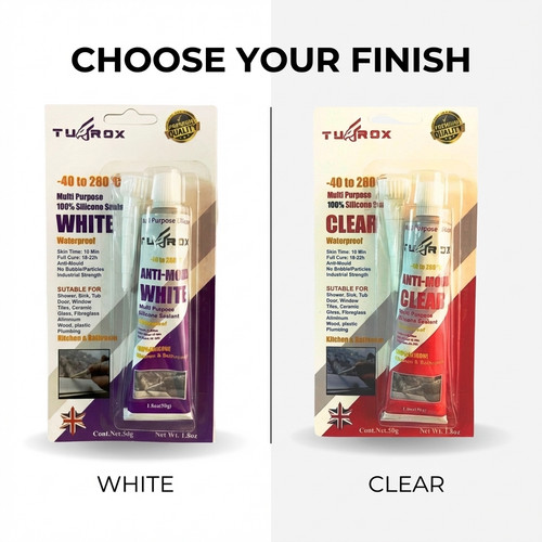 Silicone sealant clear white - sealant,